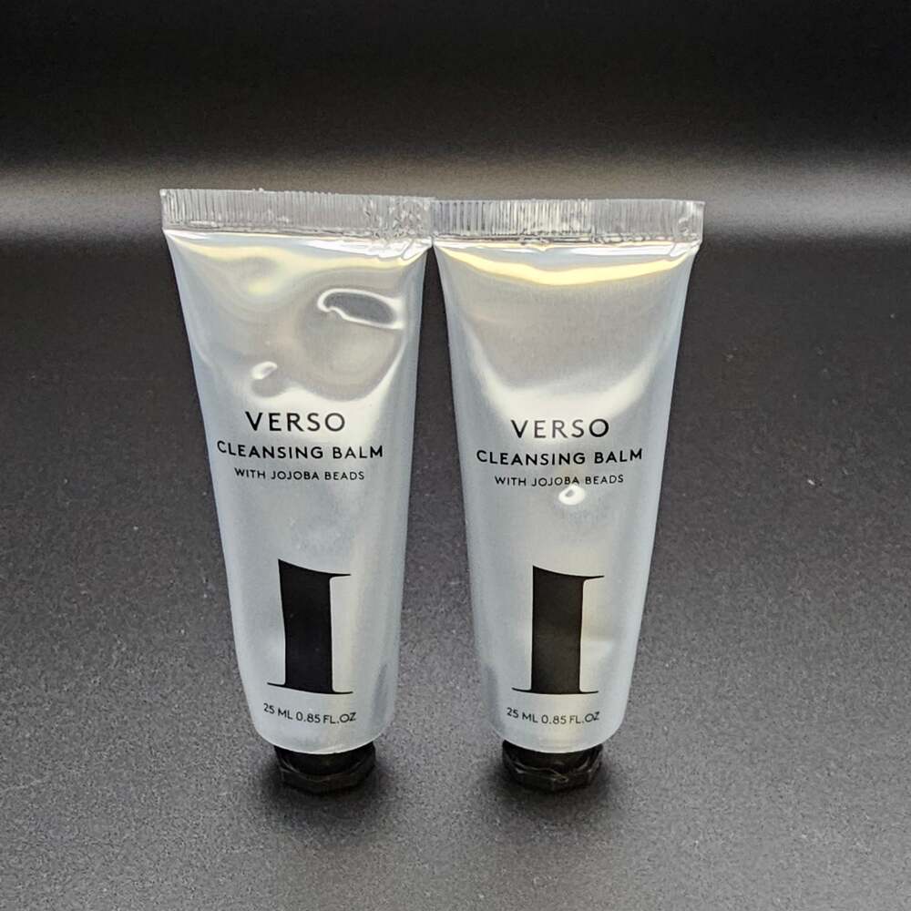Verso Cleansing Balm Jojoba Beads 2x25ml Travel Size